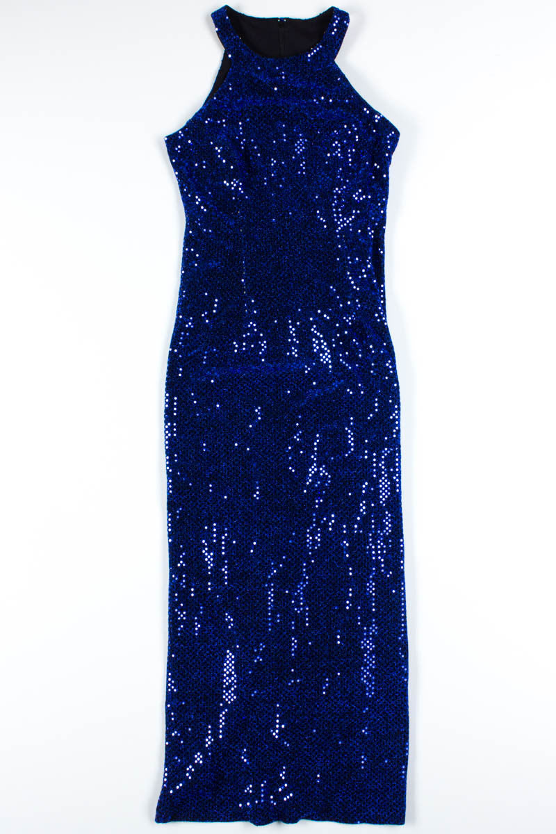 Blue Sequin Dress