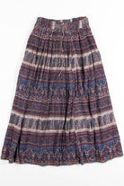 Tan & Blue Hippie Skirt