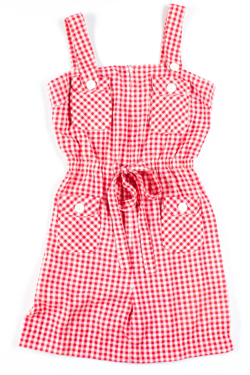 Red & White Plaid Dress