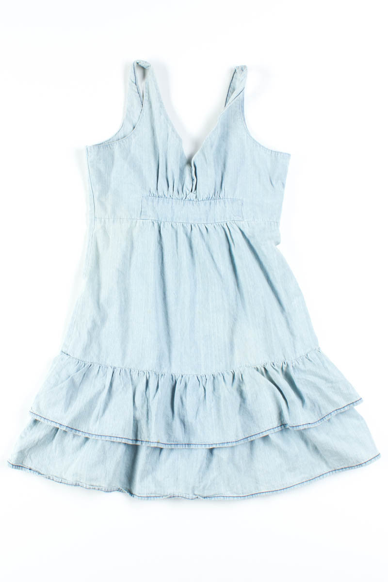 Denim Ruffle Dress