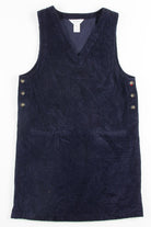 Navy Shift Corduroy Dress