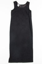 Black Sheath Maxi Corduroy Dress
