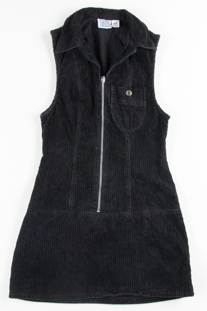 Black Drop Waist Corduroy Dress Ragstock Black Drop Waist Corduroy Dress Ragstock