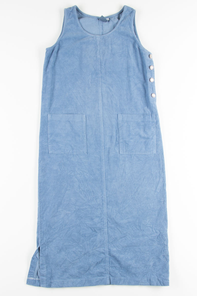 Sky Blue Corduroy Dress