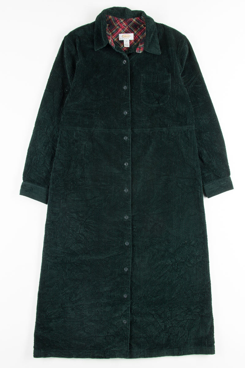 Forest Corduroy Shirt Dress 1