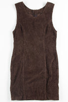 Fitted Brown Corduroy Dress 1