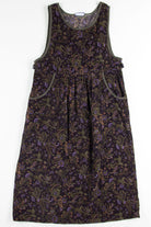 Plum Floral Corduroy Dress