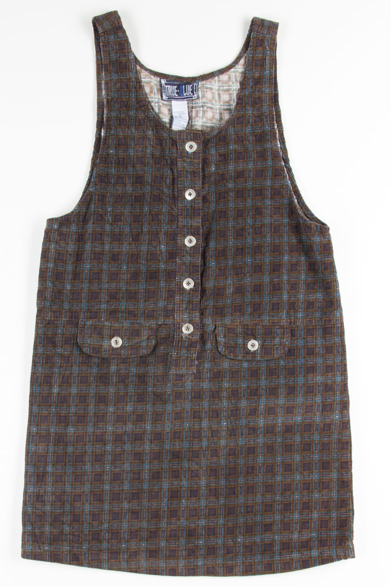 Plaid Corduroy Jumper