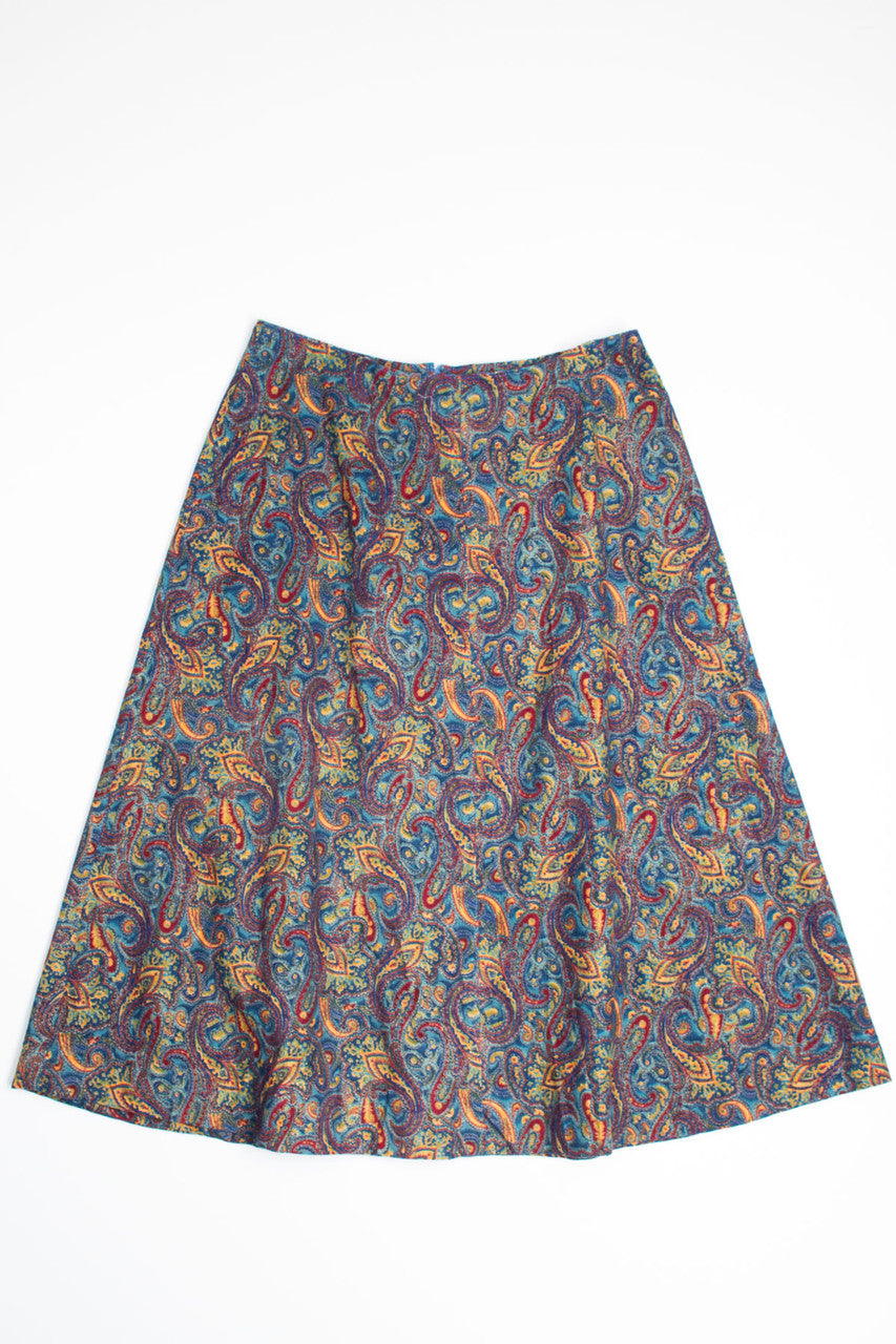 Paisley Micro Corduroy Skirt