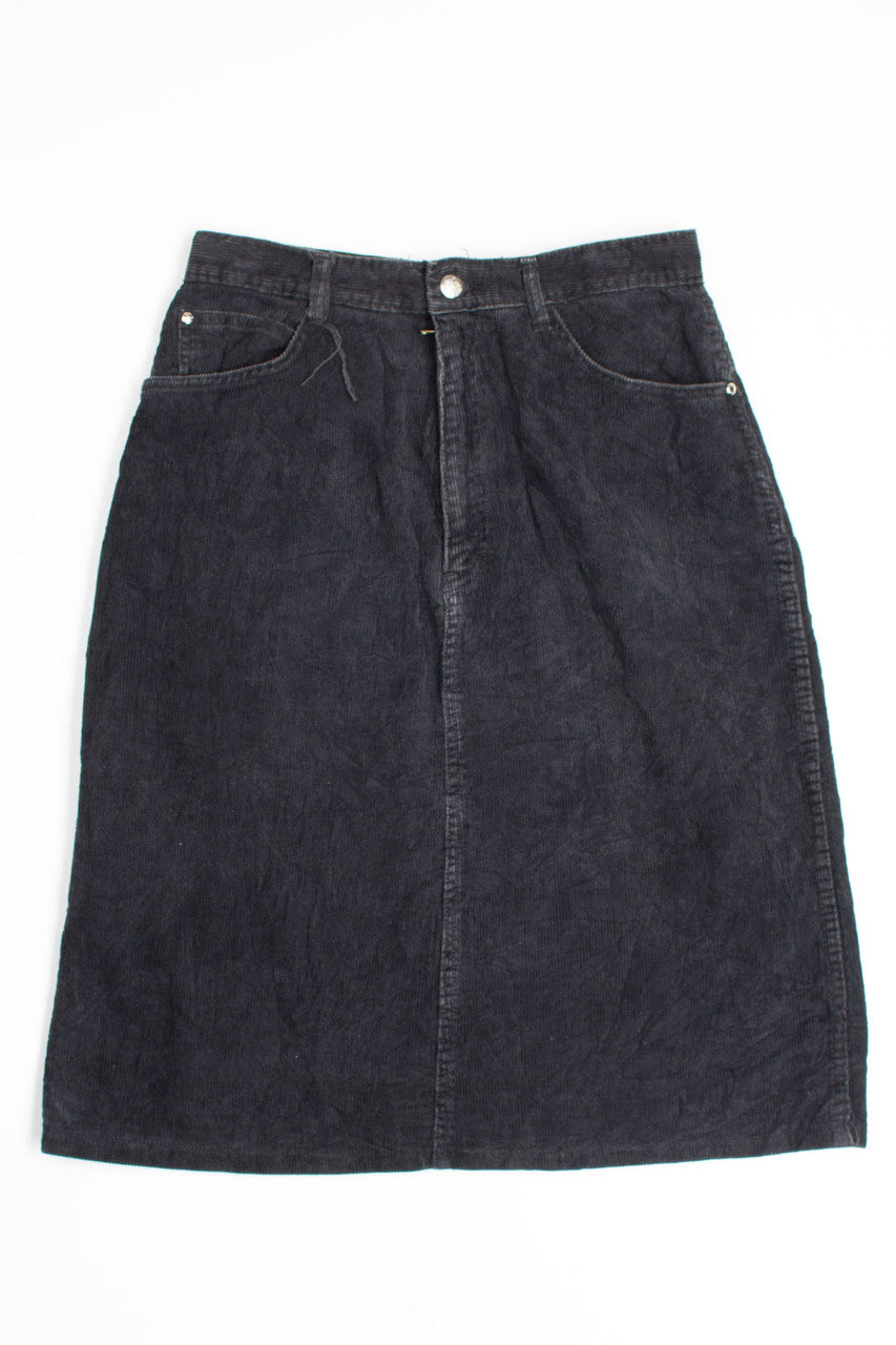 Black Corduory Skirt 1