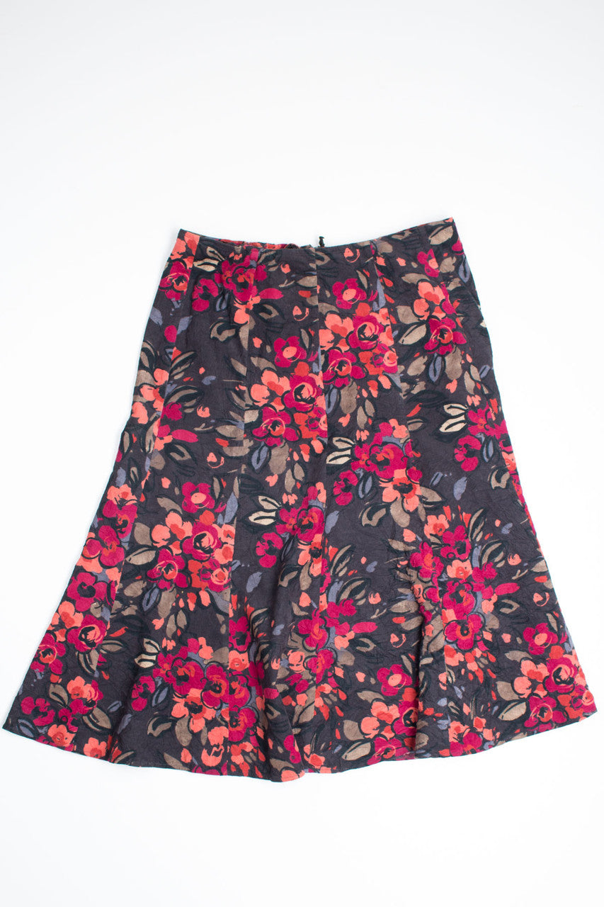 Vintage Floral Maxi Skirt