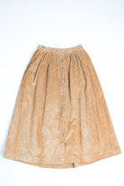 Ralph Lauren Button Front Corduroy Skirt