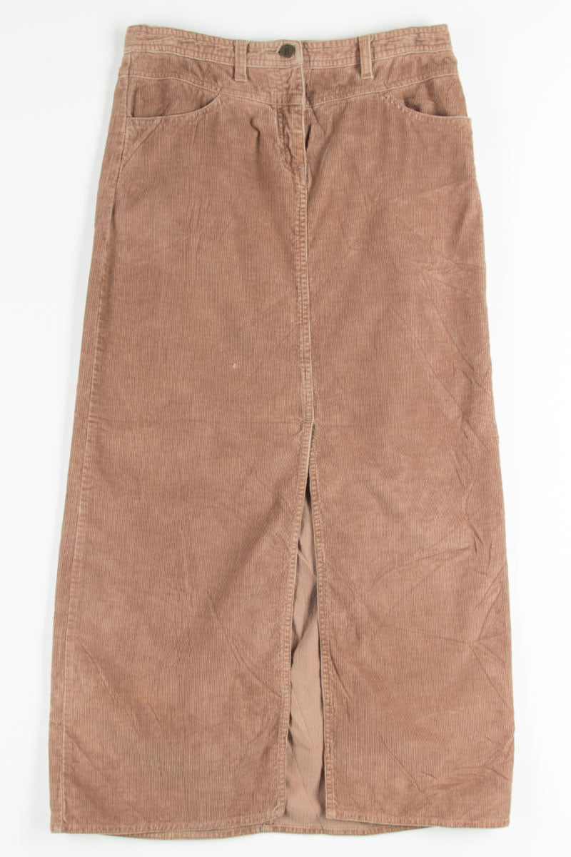 Tan Corduroy Maxi Skirt 1
