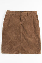 Brown Corduroy Pencil Skirt