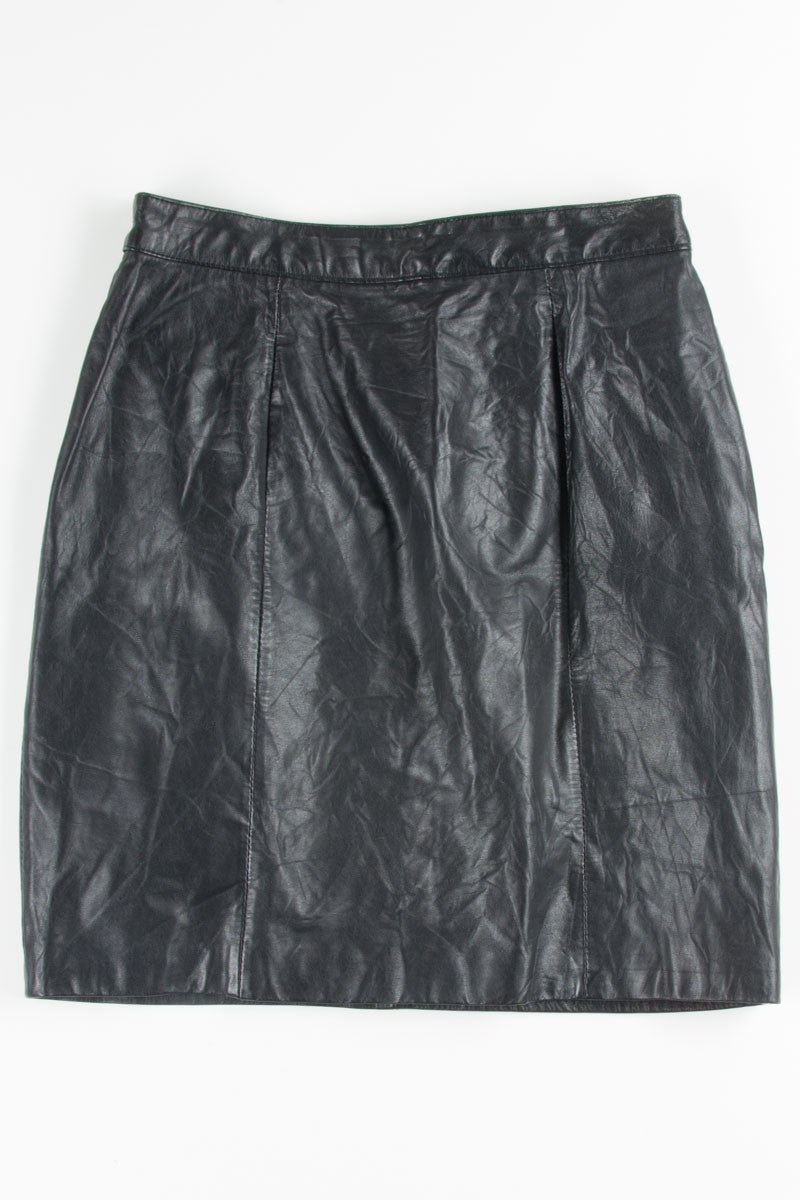Black Leather Skirt