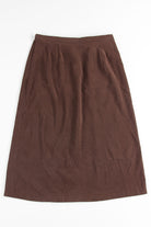 Brown Midi Skirt