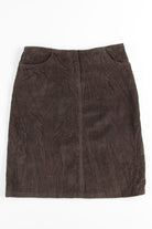 Brown Corduroy Pencil Skirt 2