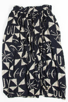 Black Pinwheel Hippie Skirt