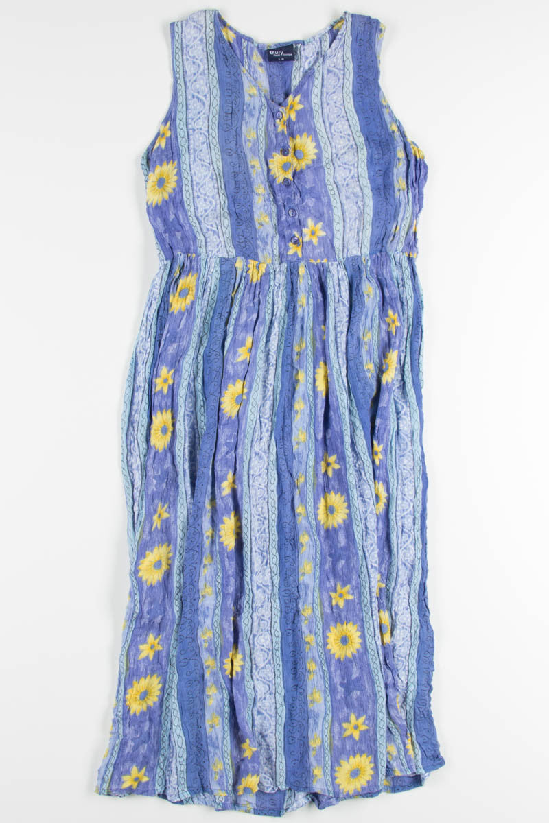 Blue Sunflower Sundress