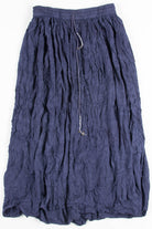 Blue Crinkle Hippie Skirt