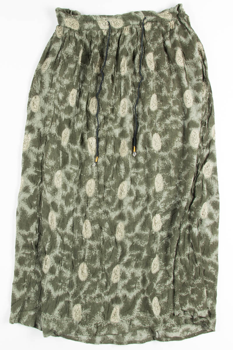 Olive Crickle Hippie Skirt
