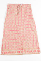 Pink Floral Hippie Skirt