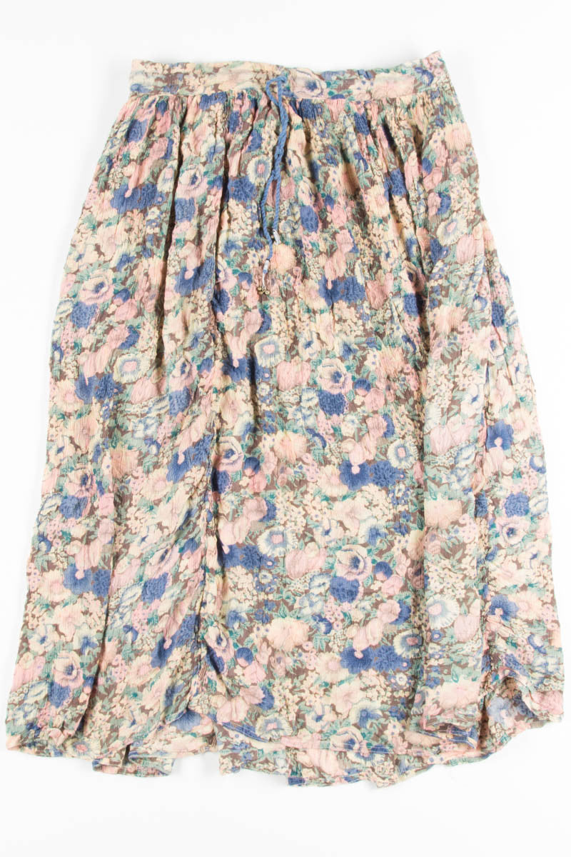 Pastel Floral Hippie Skirt