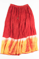 Fire Tie Dye Hippie Skirt