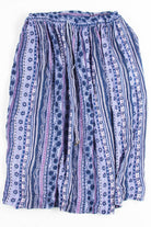 Periwinkle Striped Hippie Skirt 1