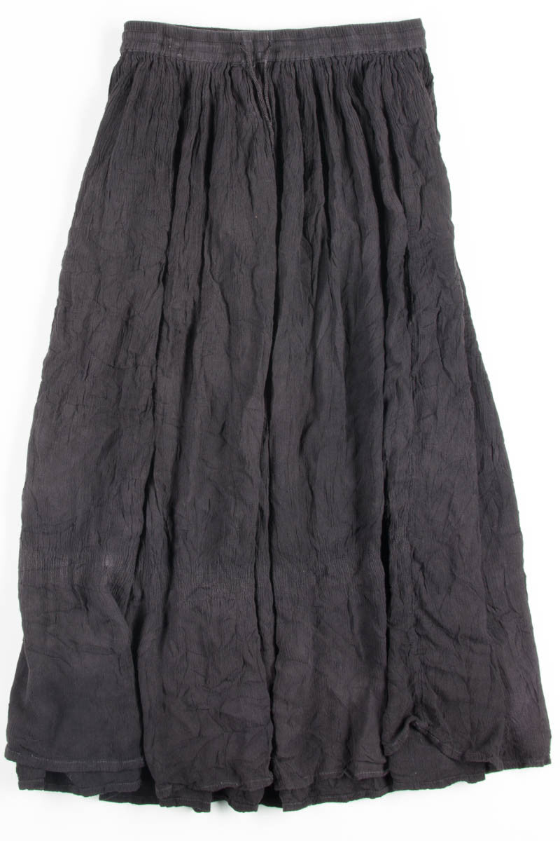 Black Crinkle Hippie Skirt 1