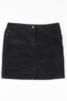 Black Bedazzled Velvet Mini Skirt