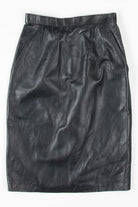 Black Leather Pencil Skirt