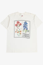 Vintage "Texas In Bloom" Flowers Souvenir T-Shirt (1990s)
