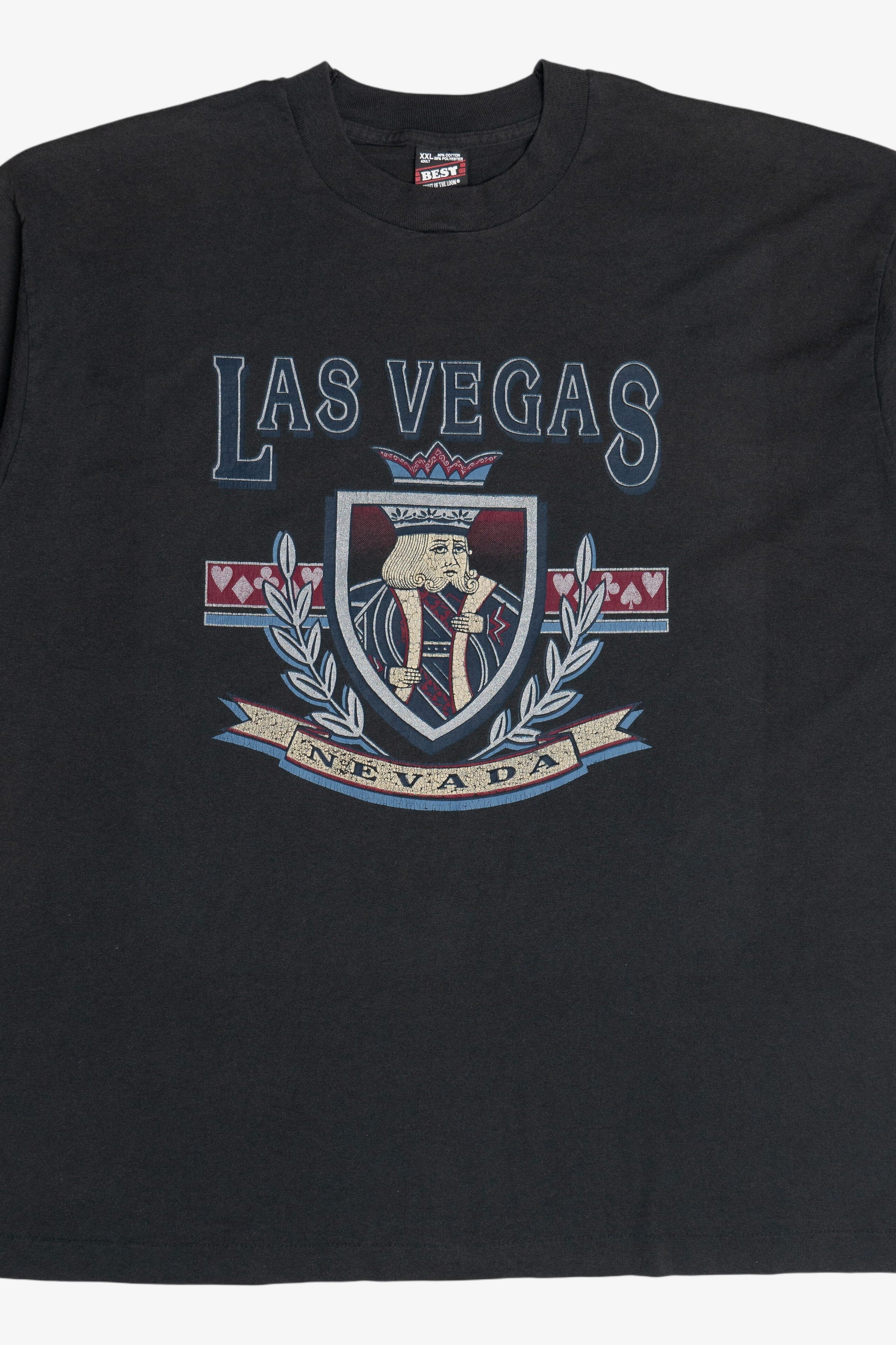 Vintage Las Vegas Nevada "Savage" Personalized Iron On T-Shirt (1990s)