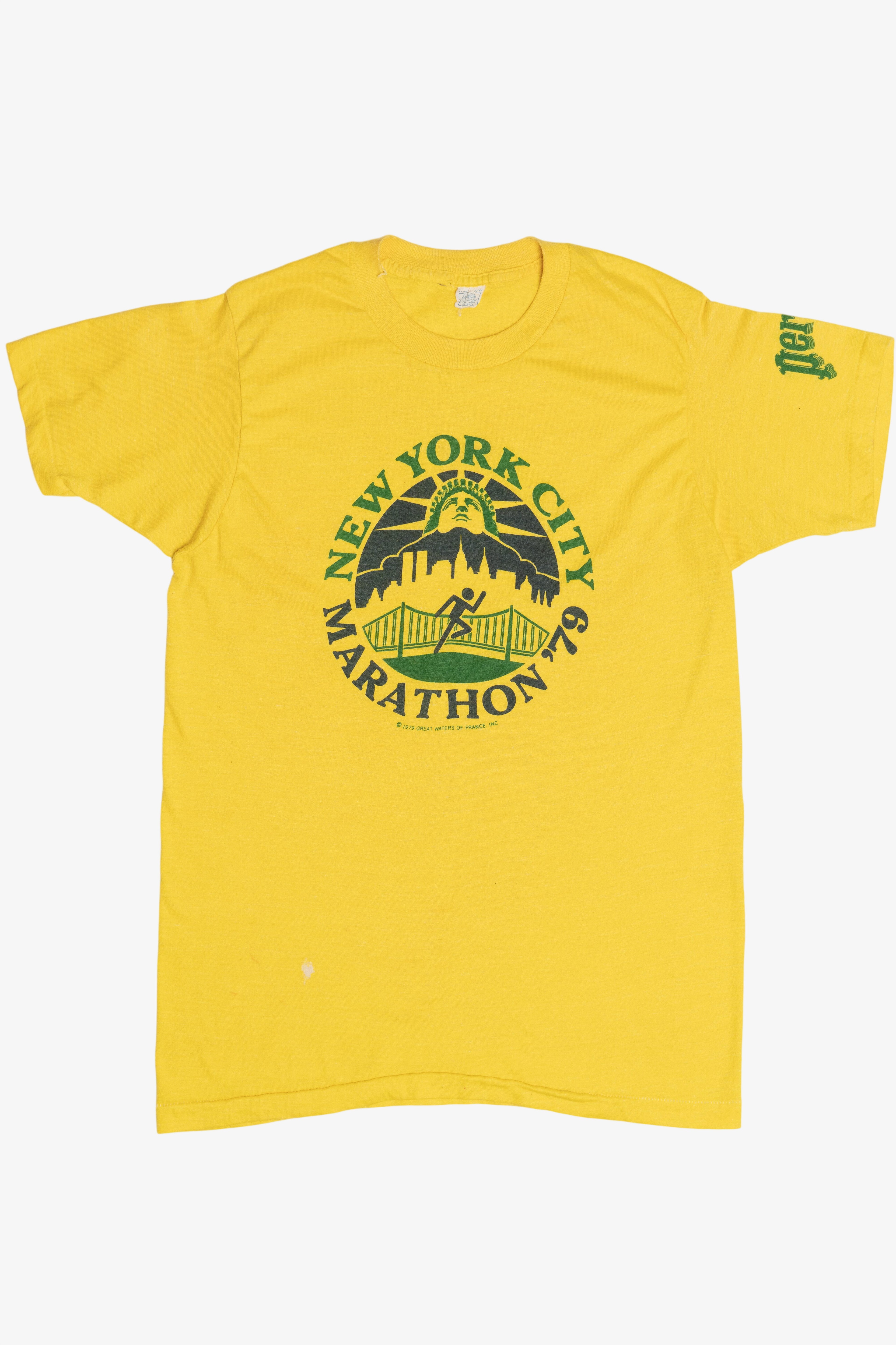 Vintage "New York City Marathon '79" Perrier Sponsored Souvenir T-Shirt (1970s)
