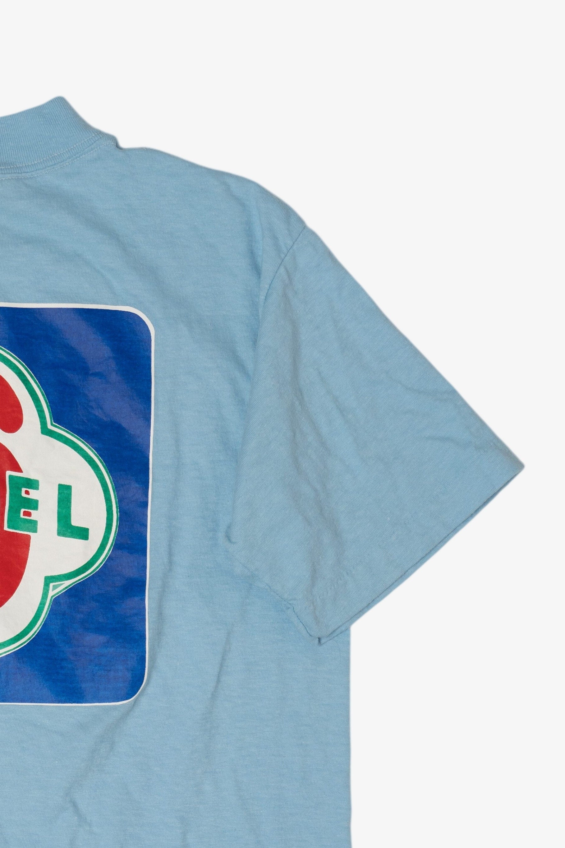 Vintage Light Blue Motel 6 Pocket T-Shirt (1980s)