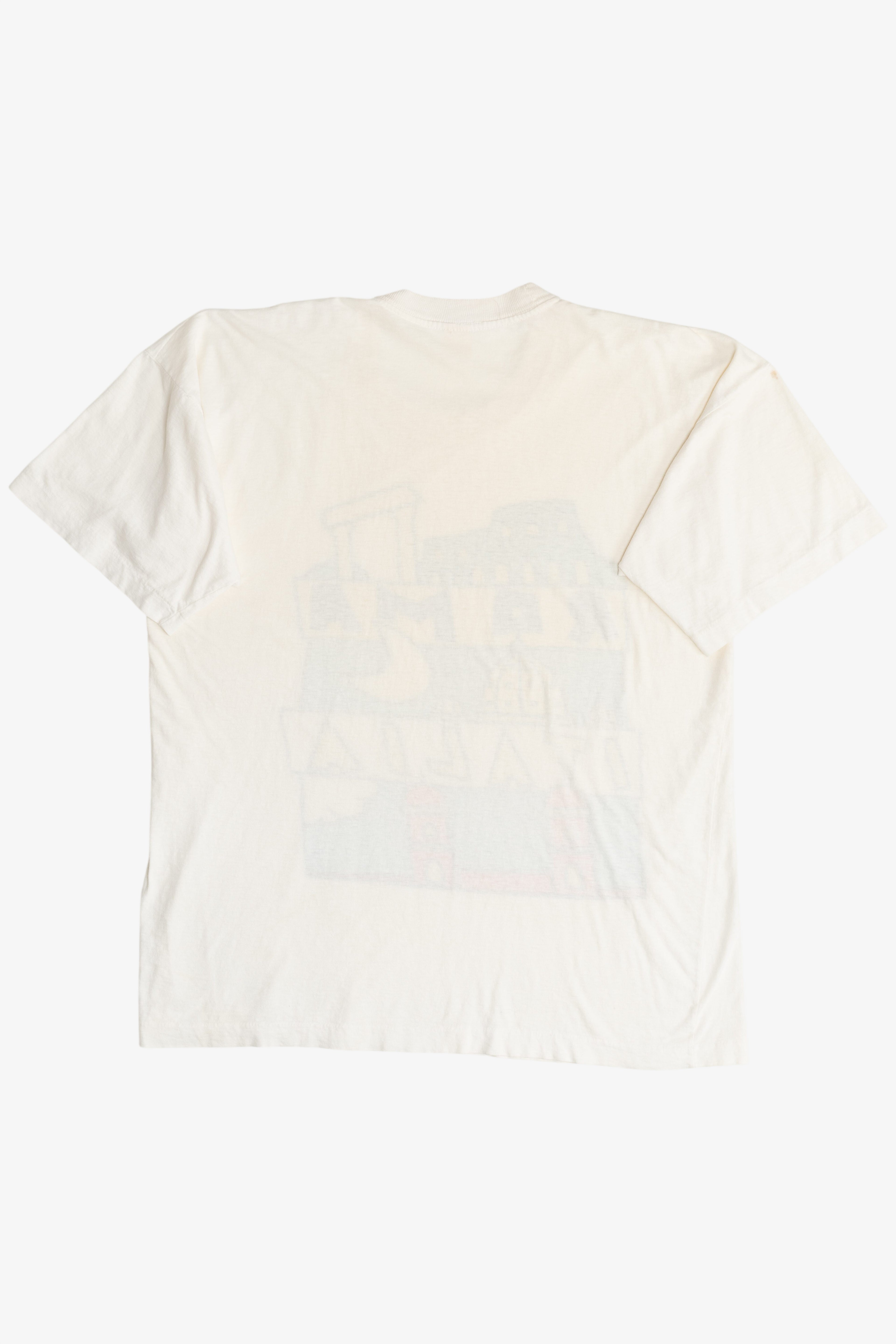 Vintage "Roma Italia" Rome Landmarks Souvenir T-Shirt (1990s)