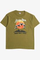 Vintage "Apocalypse Brown Beer Bike 1994" Parody Biking Souvenir T-Shirt (1990s)