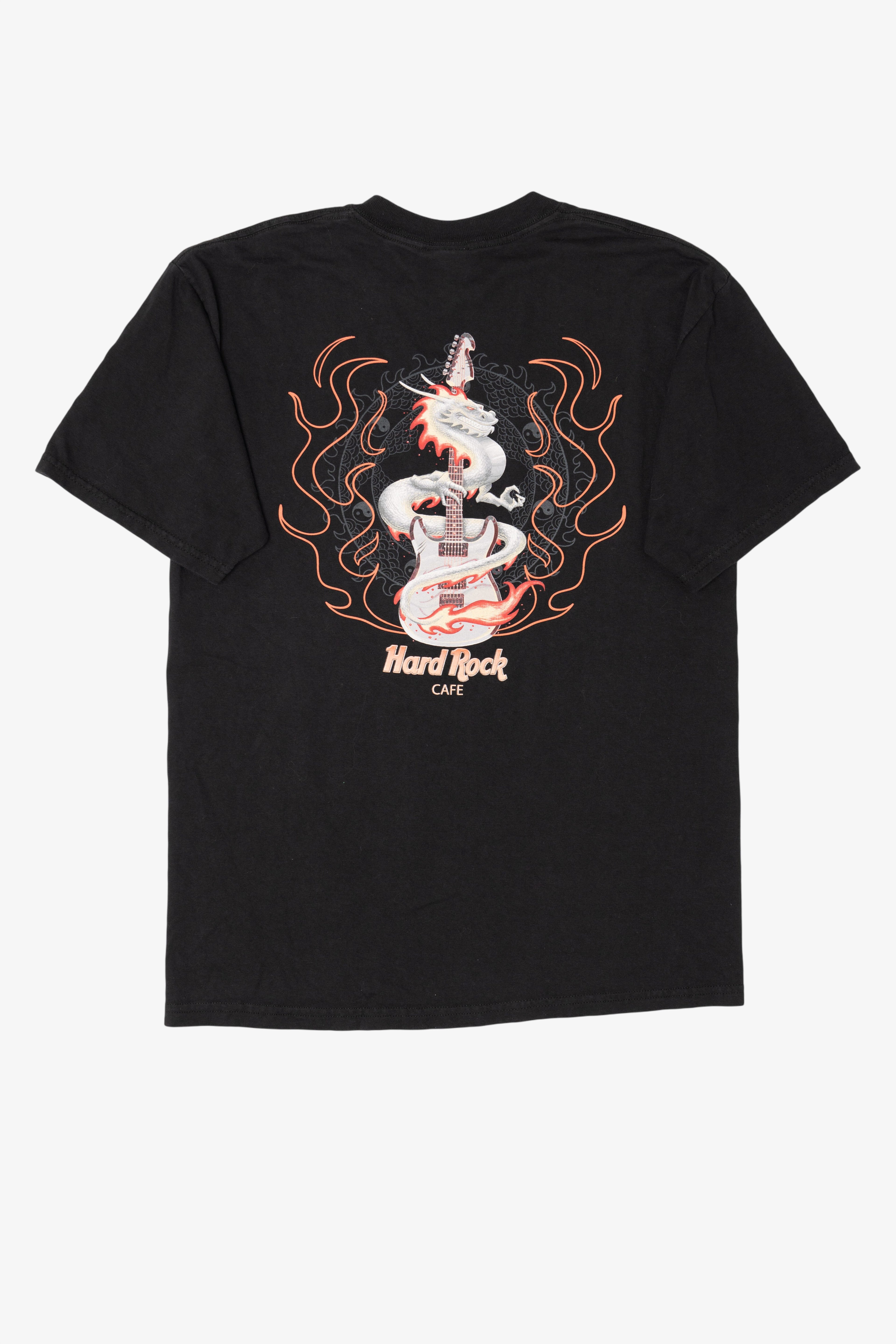 Vintage Black Hard Rock Cafe Las Vegas Dragon T-Shirt (2000s)