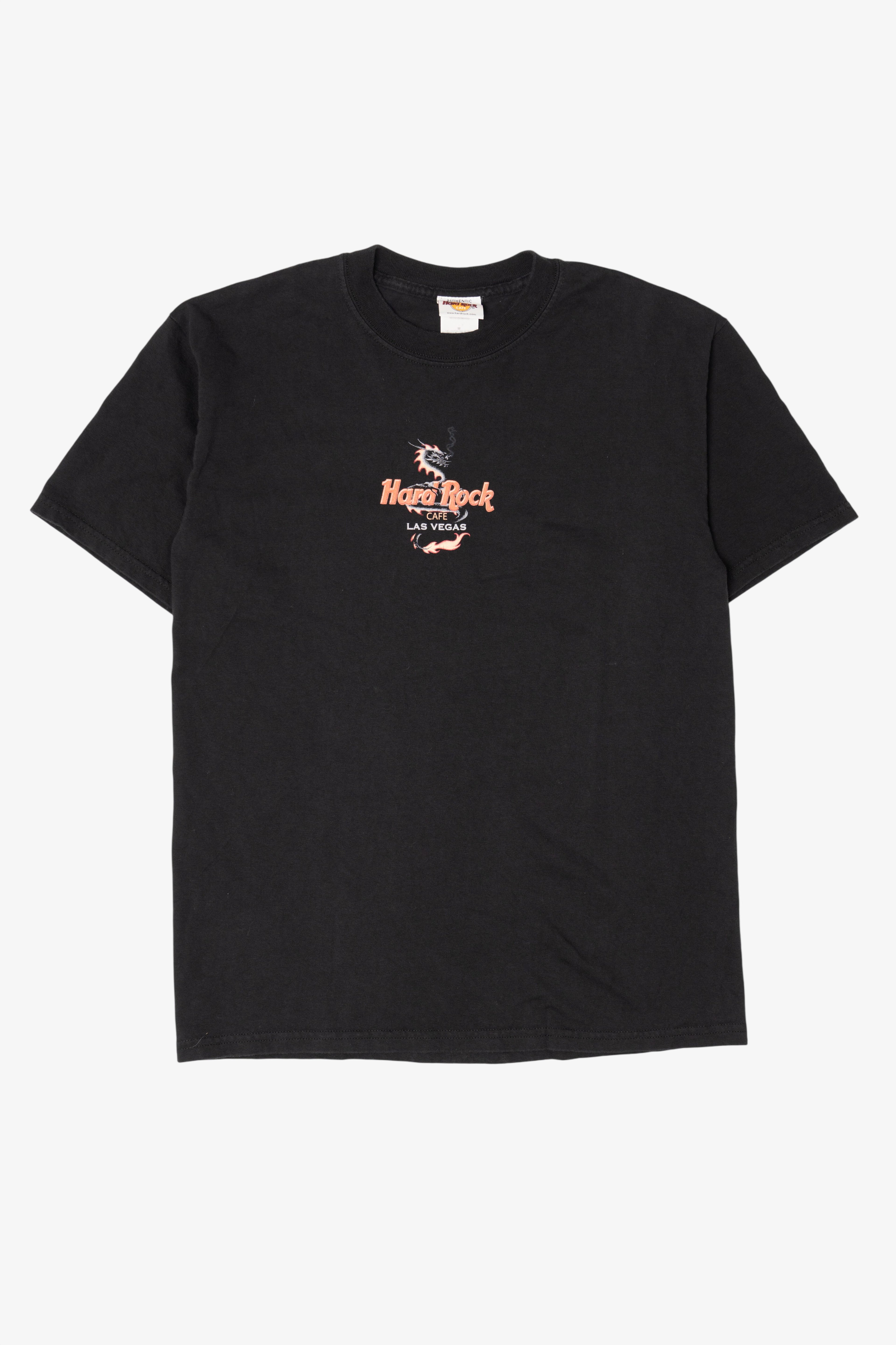 Vintage Black Hard Rock Cafe Las Vegas Dragon T-Shirt (2000s)