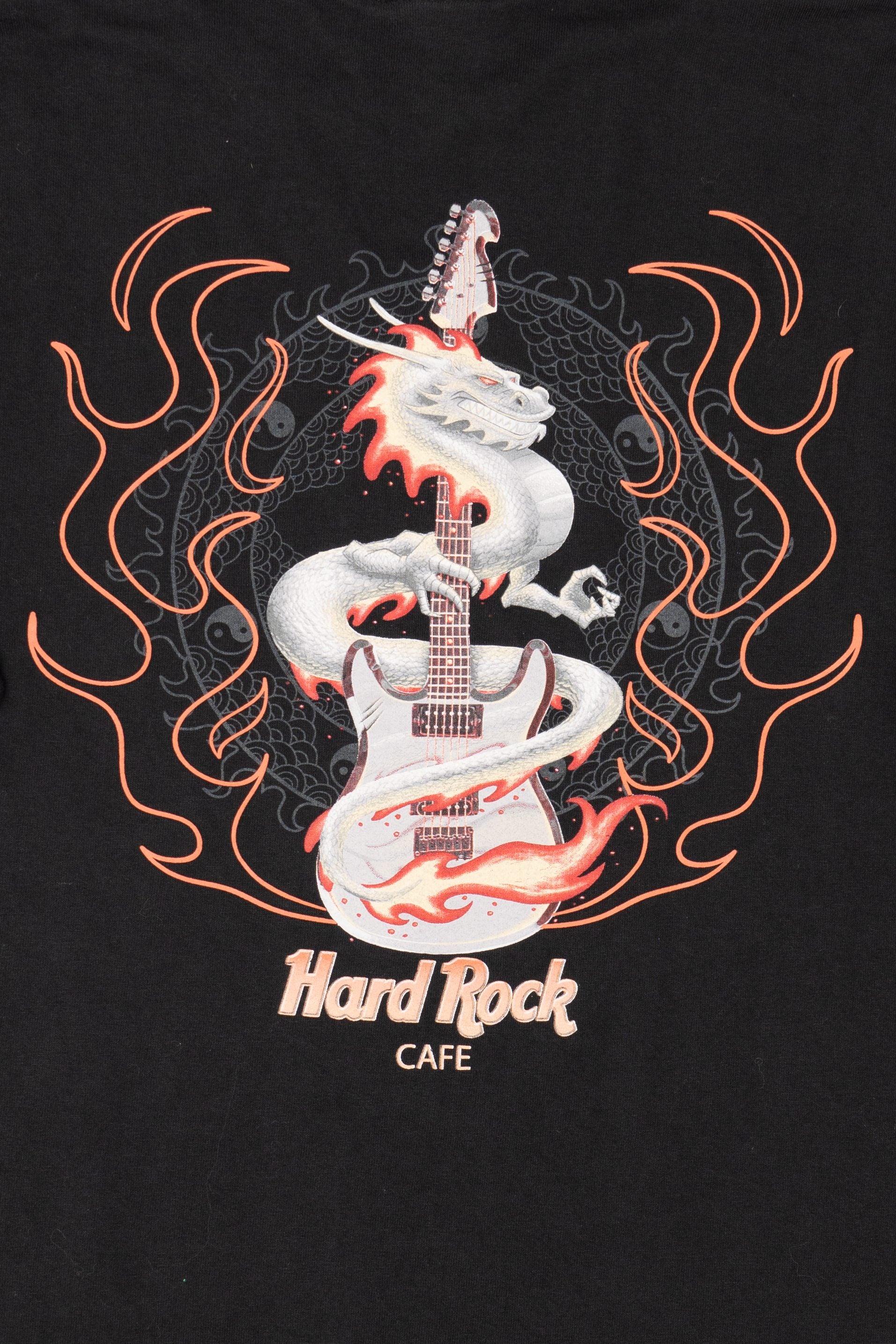 Vintage Black Hard Rock Cafe Las Vegas Dragon T-Shirt (2000s)