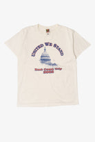 Vintage White "United We Stand" East Coast Trip 2002 T-Shirt (2000s)