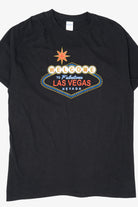 Black "Welcome To Fabulous Las Vegas Nevada" T-Shirt (2010s)