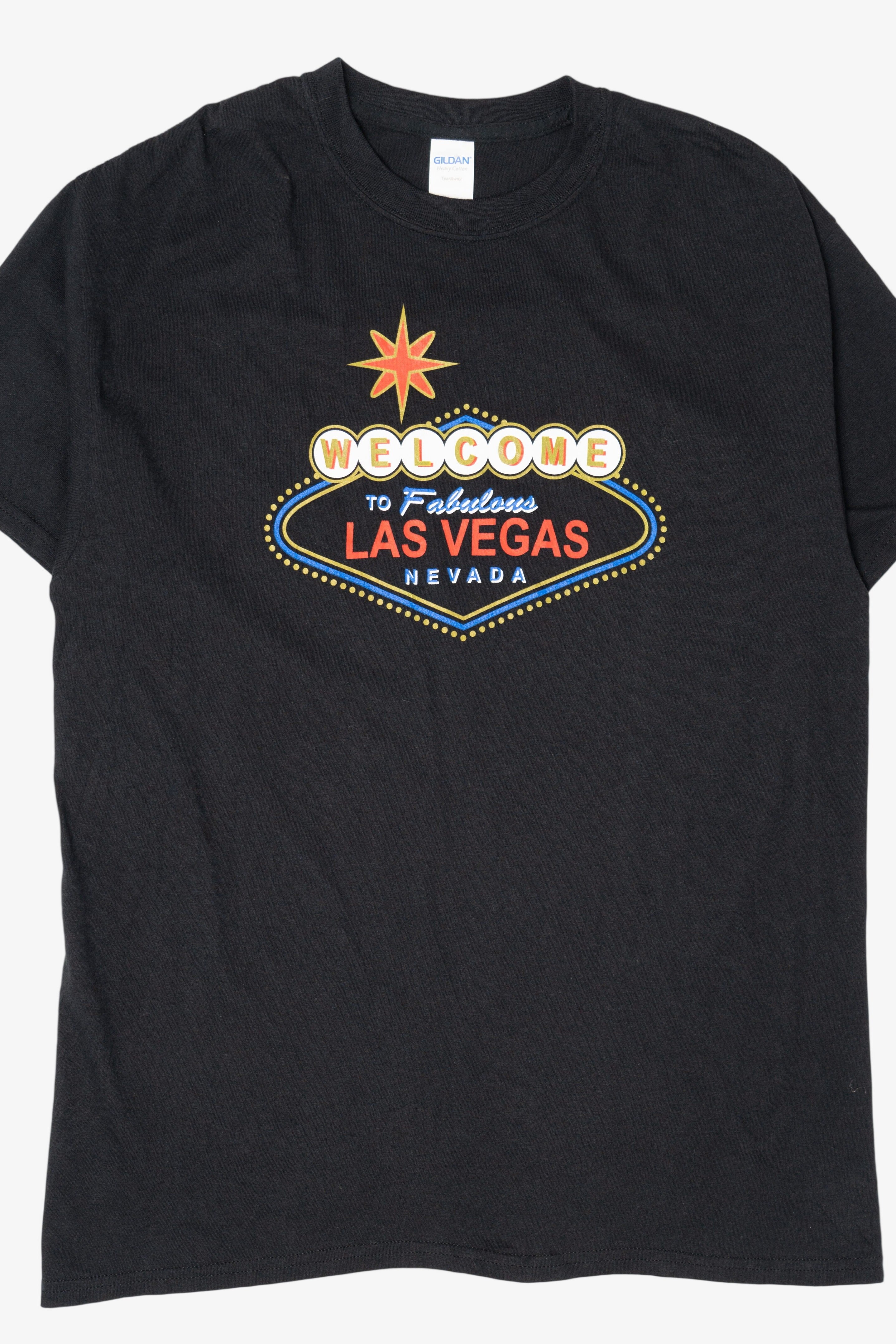 Black "Welcome To Fabulous Las Vegas Nevada" T-Shirt (2010s)