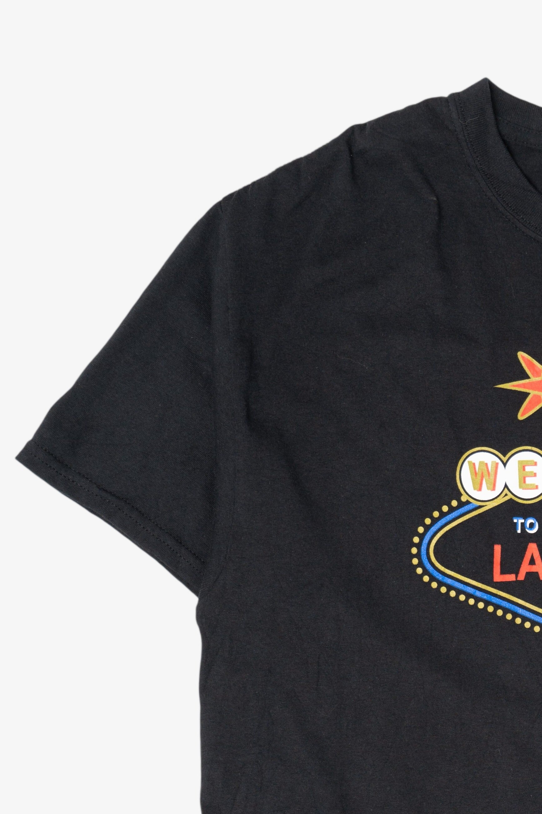 Black "Welcome To Fabulous Las Vegas Nevada" T-Shirt (2010s)