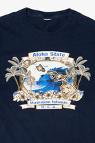 Vintage Navy Blue Hawaiian Islands "Aloha State" T-Shirt (2000s)