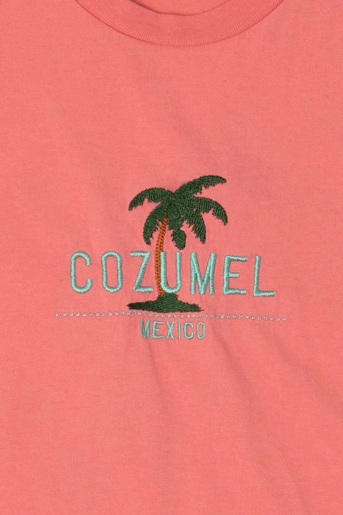 Vintage Embroidered Cozumel Mexico T-Shirt (1990s)