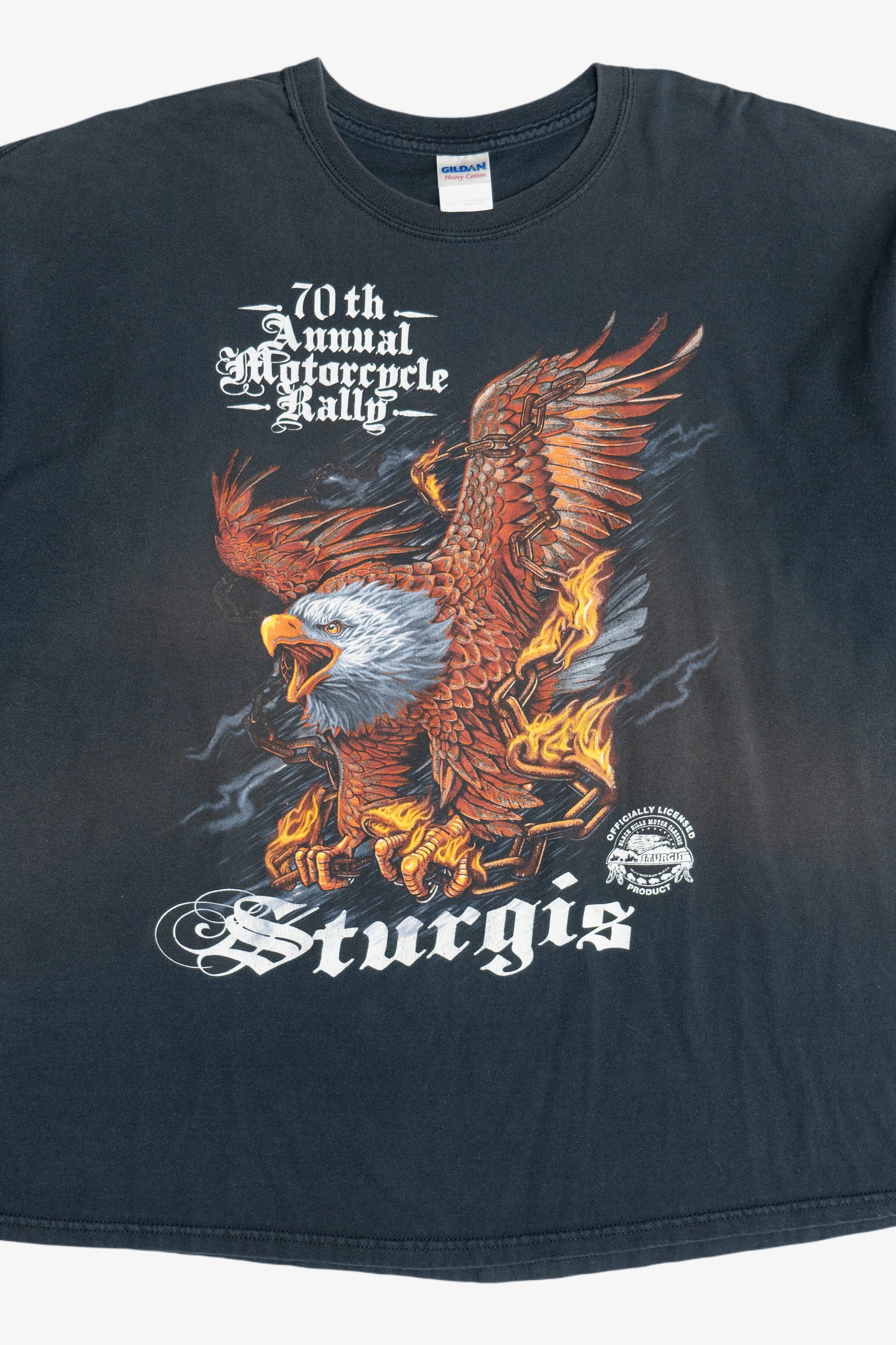 Sturgis "70th Annual Motorcycle Rally" Eagle Souvenir T-Shirt (2010s)