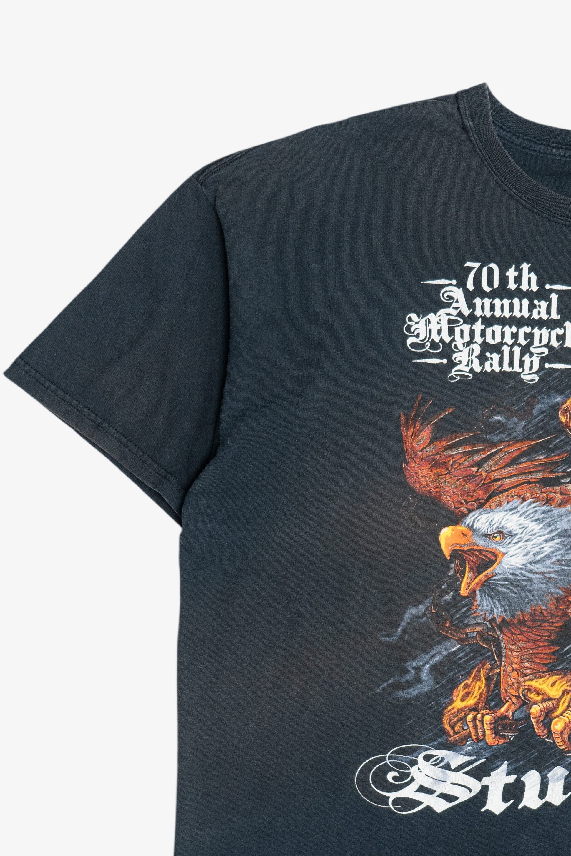 Sturgis "70th Annual Motorcycle Rally" Eagle Souvenir T-Shirt (2010s)