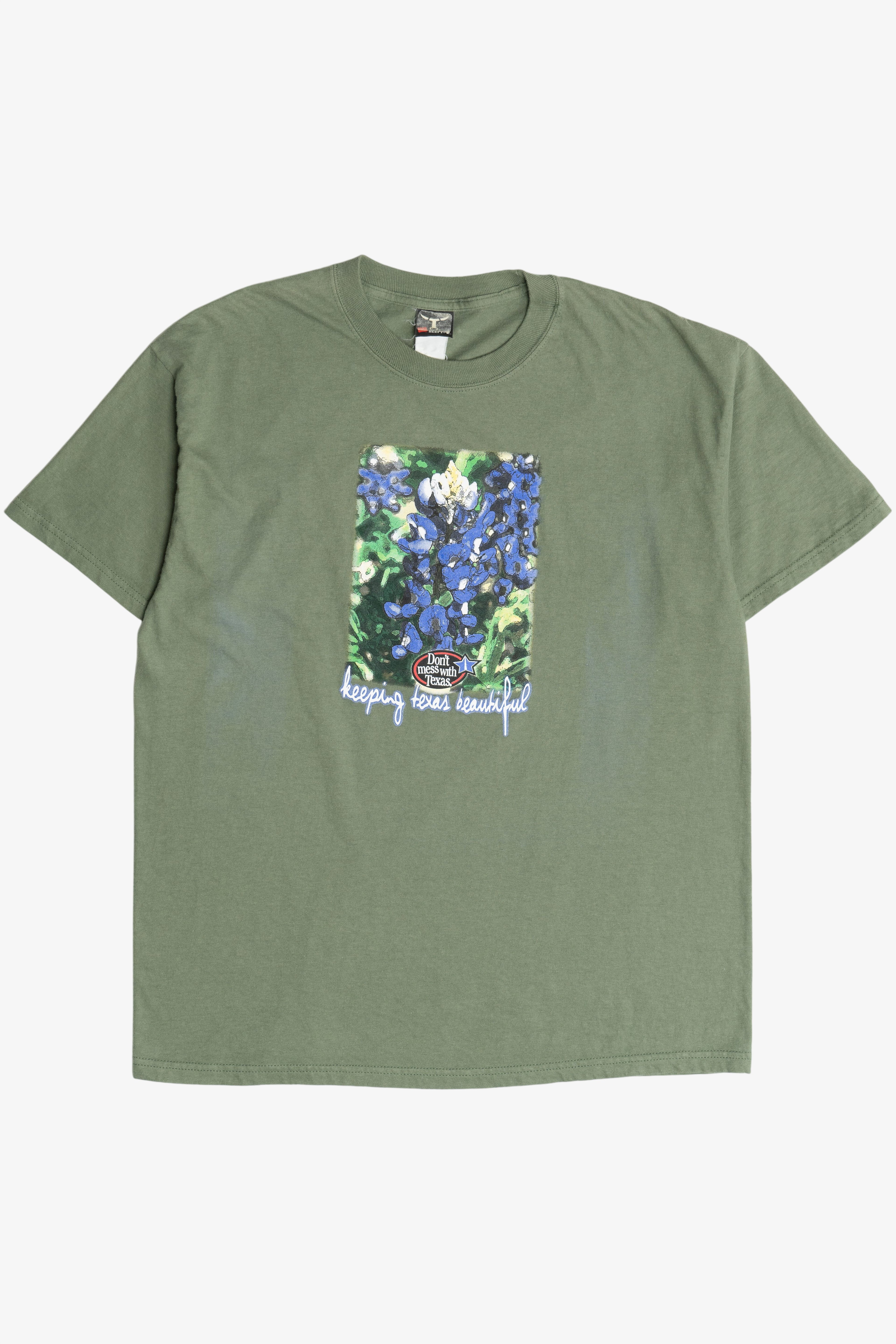 Vintage Distressed "Don't Mess With Texas" "Keeping Texas Beautiful" T-Shirt (2000s)